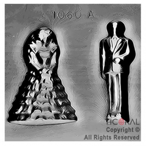 MOLDE A 1060 NOVIO Y NOVIA 175X135MM APROX TRANSPARENTE x 4